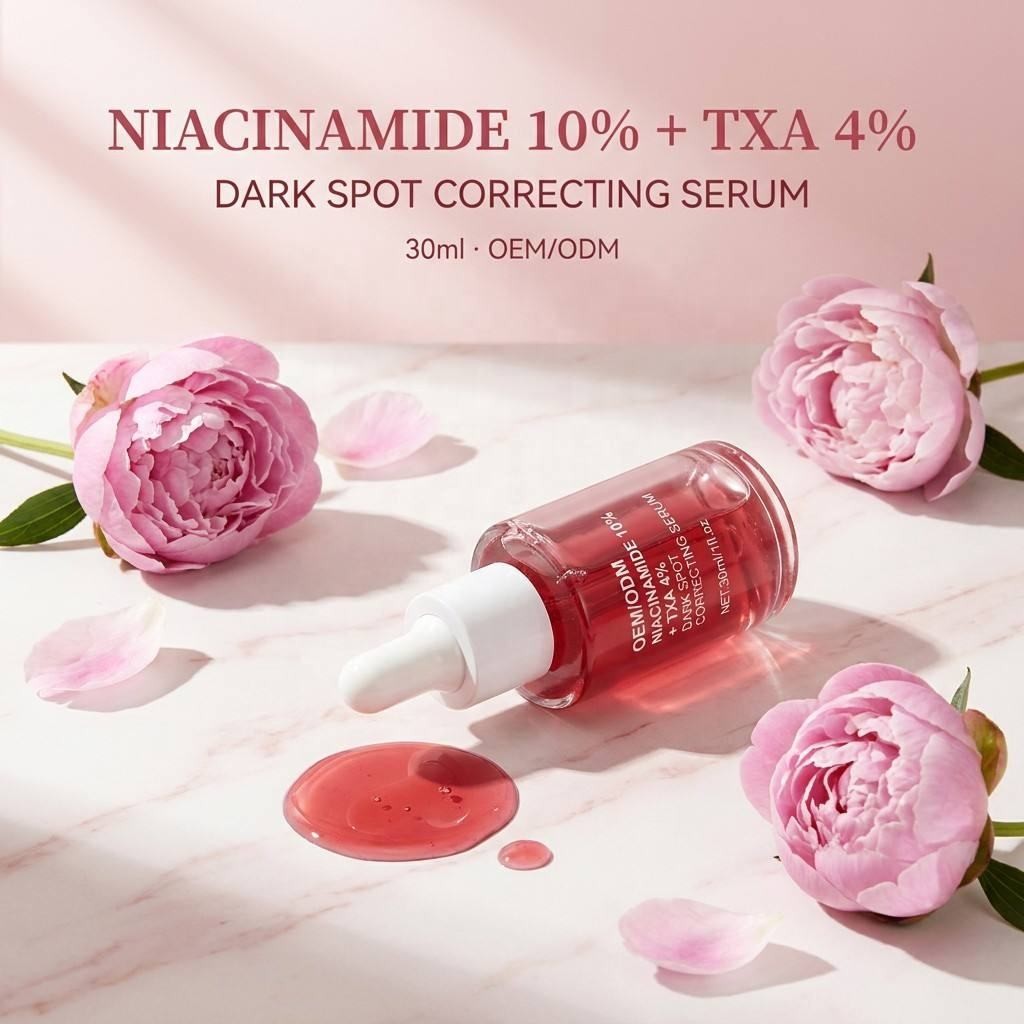 Luxury Bottle with Peony Display